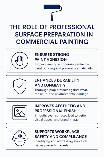 The Role of Professional Surface Preparation in Commercial Painting